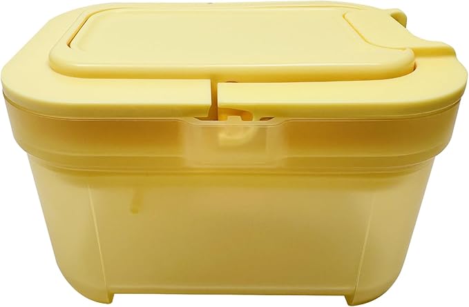 Shockproof Airtight Baby Formula Container with Scoop，Baby Formula Dispenser for Travel Outdoor Activities,BPA Free (Yellow, 500ml)