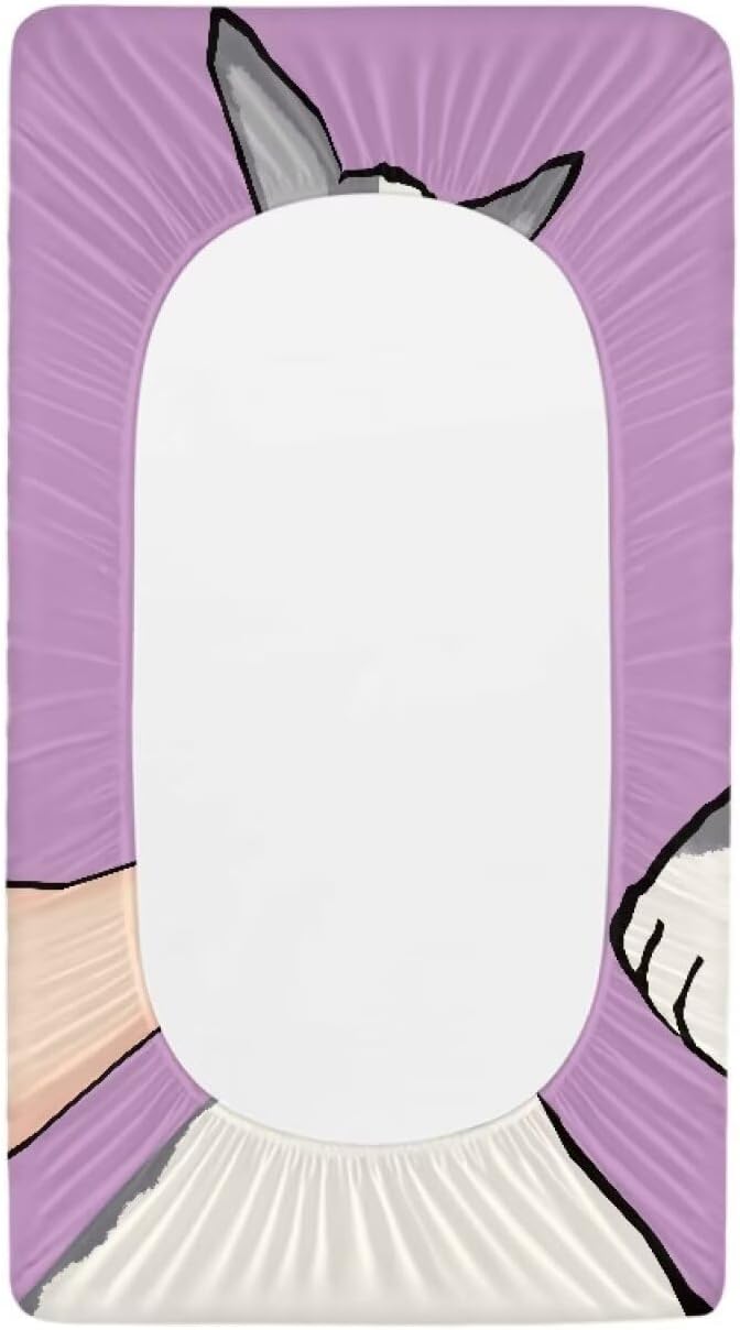 Cat Changing Pad Covers Durable Baby Change Table Covers Stretchy Change Sheet Fit for Most Rectangular Change Pad Easy to Clean