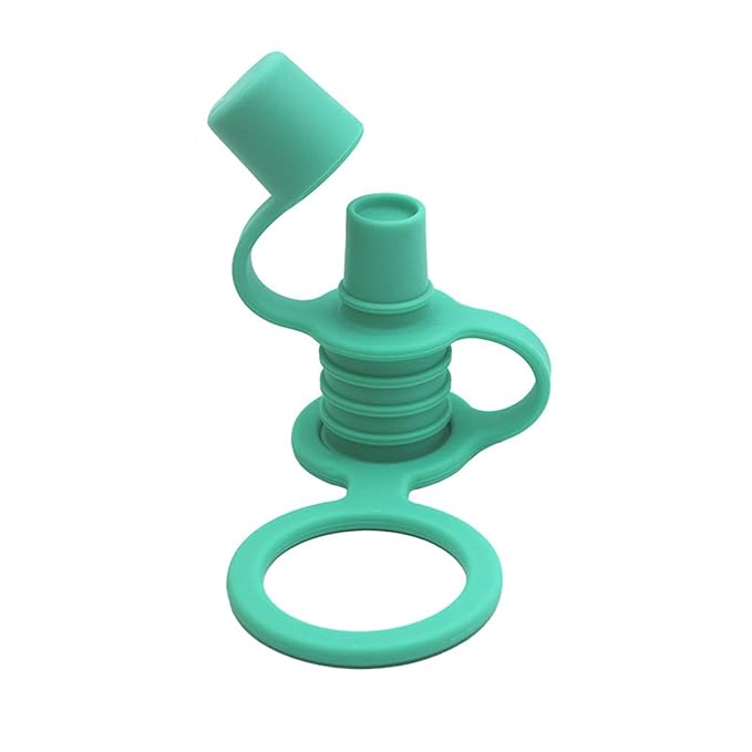 Colorful Water Bottle Spout Adapter for Kids No-Spill Silicone Water Bottle Spout Adapter Leak-Proof Food Pouch Tops Baby Water Bottle Cap Silicone Bottles Top Spout Adapter Replacement for Toddlers