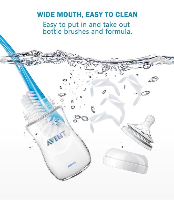 Baby Bottle Handles Compatible with Philips Avent Anti-Colic and AirFree Vent Baby Bottles, Compatible Avent Bottle Holder,4 Count (White)