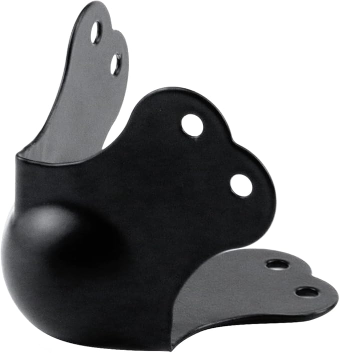 MY MIRONEY Black Flight Case Hardware Iron Ball Corner Three Leaf System with 2.9" Length Per Leaf Pack of 8
