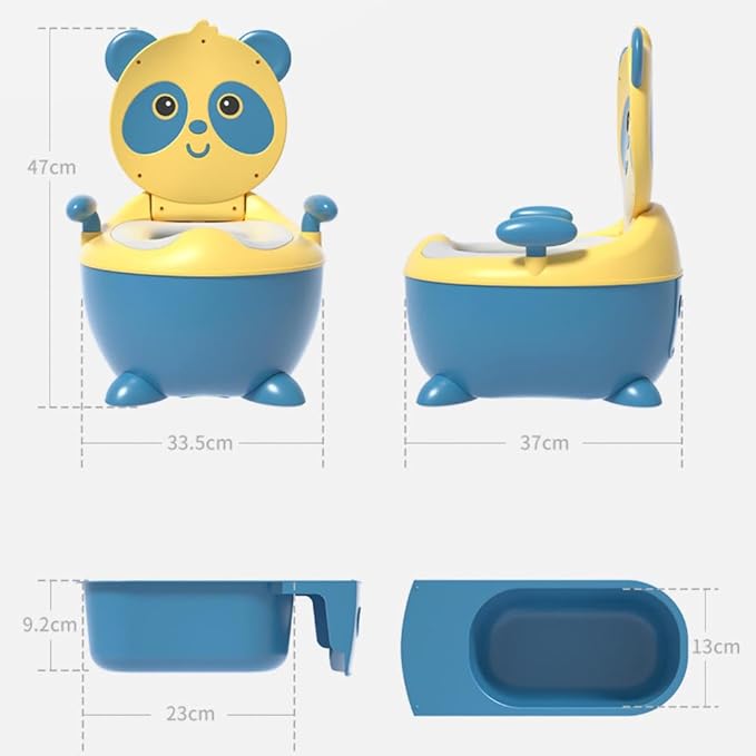 Cute Cartoon Panda Potty Seat,Toddler Potty,Baby Toilet Seat,Potty Training Toilet for Boys and Girls,Toddler Toilet,Potty Chair,Non-Slip Feet, Easy to Clean Pull-Out Potty,for Babies, Kids
