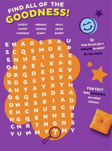 Annie's Organic Original Cheddar Squares Baked Snack Crackers, Made with Real Cheese, 11.25 oz (Pack of 4)