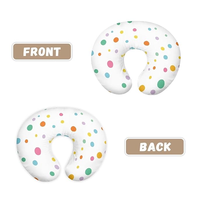 Colorful Dot Nursing Pillowcase Ultra Soft Comfortable Newborn Nursing Pillow Case Stain Resistant and Scratch Resistant