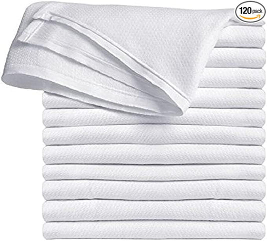 Premium 100% Cotton Cloth Diapers for Baby, 120 Pack Reusable, Machine Wash, Multipurpose Flat Fold Unisex Cloth Diaper
