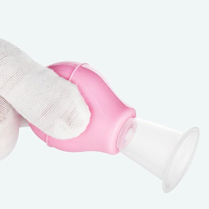 Manual Nipple Corrector for Inverted Nipples Flat Nipple Puller Suction Cup Short Nipple Sucker for Flat Nipples Nipple Corrector Suction for Breastfeeding Suction
