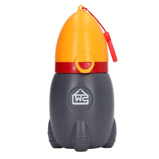 Pee Training Cup Good Sealing Cute Appearance Small Portable Boys Potty Training Urinal for Kids Home Car Travelling(Orange)