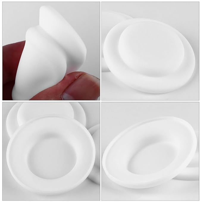 FAVOMOTO 1 Set 12pcs Milk Storage Cup Seal Bottle Sealing Discs Bottles Bottle Sealing Disk Breastmilk Bottles Sealing Discs for Jars Tippee White Food Grade Silicone