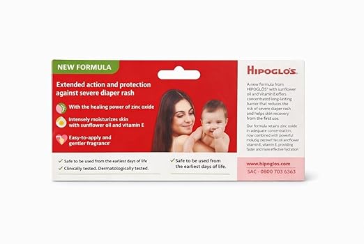 Pomada Ointment Hipoglos 40g Baby Diaper Rash Cream and Dry Skin Protectant By Brex America®