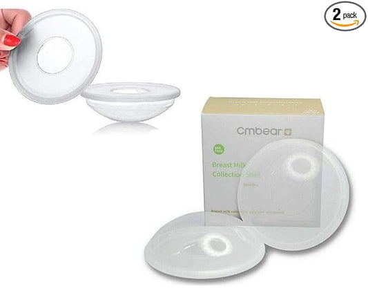 Breast Shells Milk Collector Leaking Storage Collection Shell Nursing Mom for Breastfeeding Nipple Cups Reusable Washable(4 Pack)