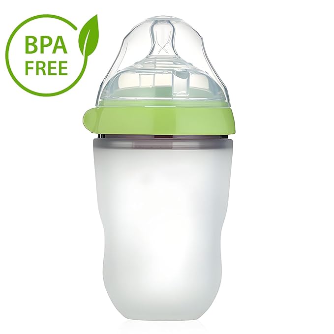 Feeding Bottle Caps Replacement for Comotomo Baby Bottles, 5 Ounce and 8 Ounce (4 Pack)