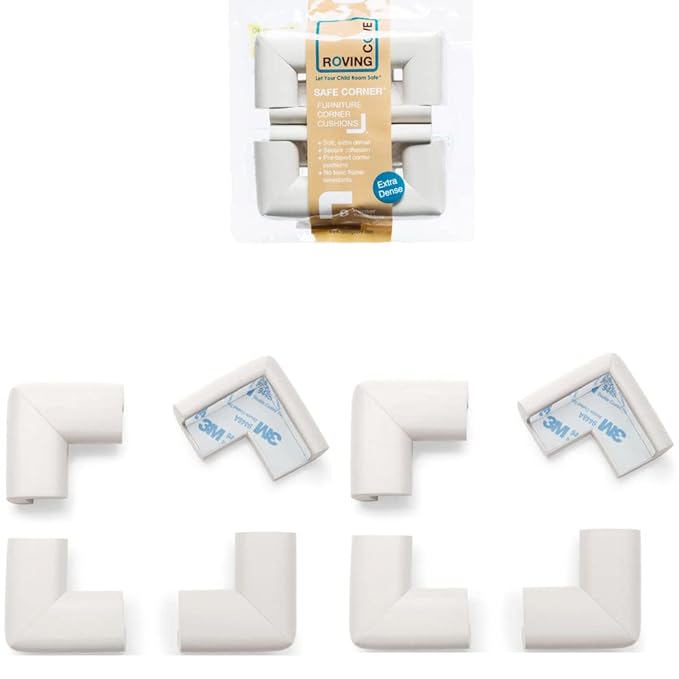 15ft Edge 12 Corners - Bundle & Save - RovingCove HeftyFit Edge Corner Guards, Oyster White