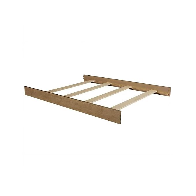 Full-Size Conversion Kit Bed Rails for Oxford, Soho, Ozlo & Avalon Baby Convertible Cribs - Solid Wood - Toddler and Adult Rail for Full-Size Bed - Nursery & Baby Furniture (Amber Brown, Hook-On Kit)