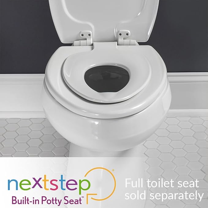Next Step Toddler Toilet Seat, Insert Only For Use With NextStep2 Toilet Seat, Slow Close, Removable, Elongated, Pink