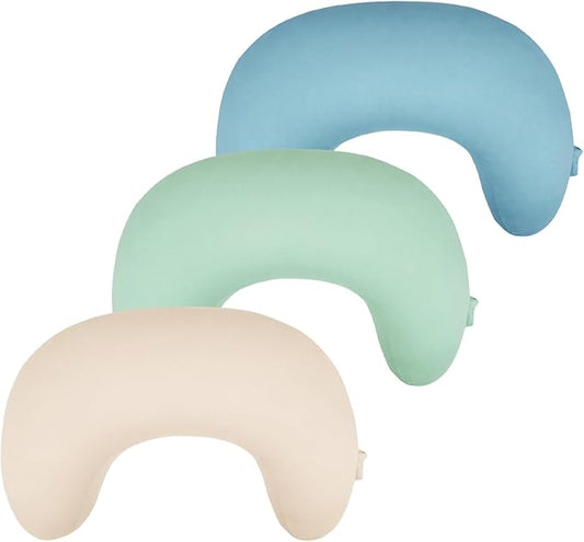 3-Pack Nursing Pillow Cover Compatible with New Boppy Nursing Pillow - Soft Stretchy Microfiber Feeding Pillow Cover, Washable Slipcover for Breastfeeding & Bottle Feeding (Cover Only)