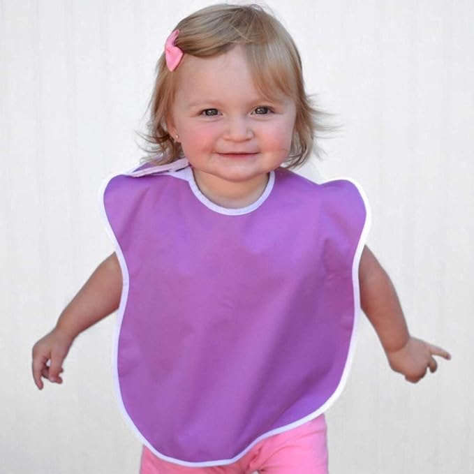 Large Waterproof Baby Bibs for 1-4 years old – Lightweight, Soft & Durable Bibs for Girls and Boys