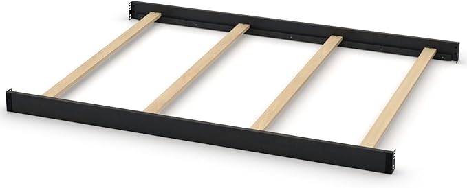 CC KITS Full-Size Conversion Kit Bed Rails Compatible with Simmons Kids Convertible Cribs by Delta Children - Solid Wood Rail - Toddler and Adult Bed Rail for Full-Size (Ebony, Bolt-ON KIT)