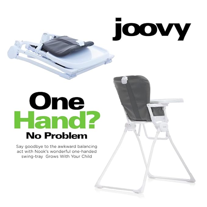 Joovy Nook High Chair Featuring Four-Position Adjustable Swing Open Tray, and Removable & Spoon Baby Walker & Activity Center Featuring Three Adjustable Heights