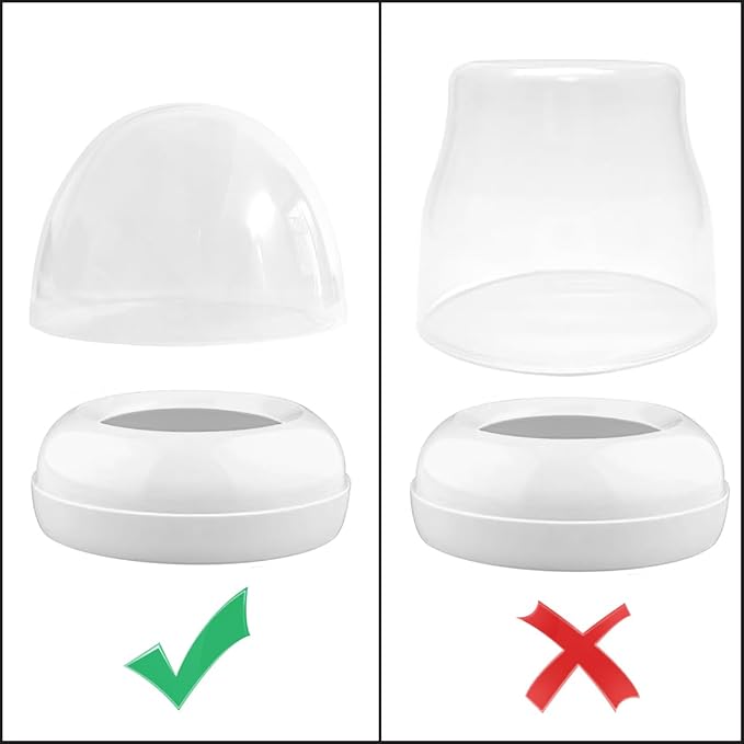 Bottle Screw Rings Replacement for Avent Natural Baby Feeding Bottle, 3 Count