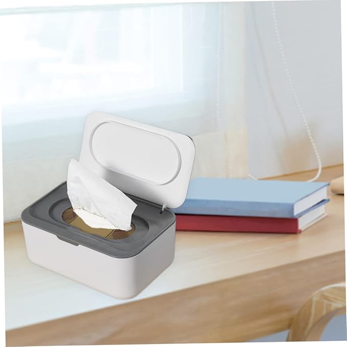 Wet Wipes Dispenser Tissue Napkins Storage Boxes Case Holder Diaper Wipes Container for Baby Gray