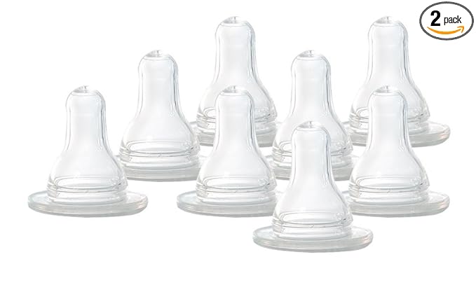 Evenflo Classic Nipples, Slow Flow 0-3 months 4 ea (Pack of 2)