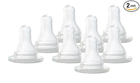 Evenflo Classic Nipples, Slow Flow 0-3 months 4 ea (Pack of 2)