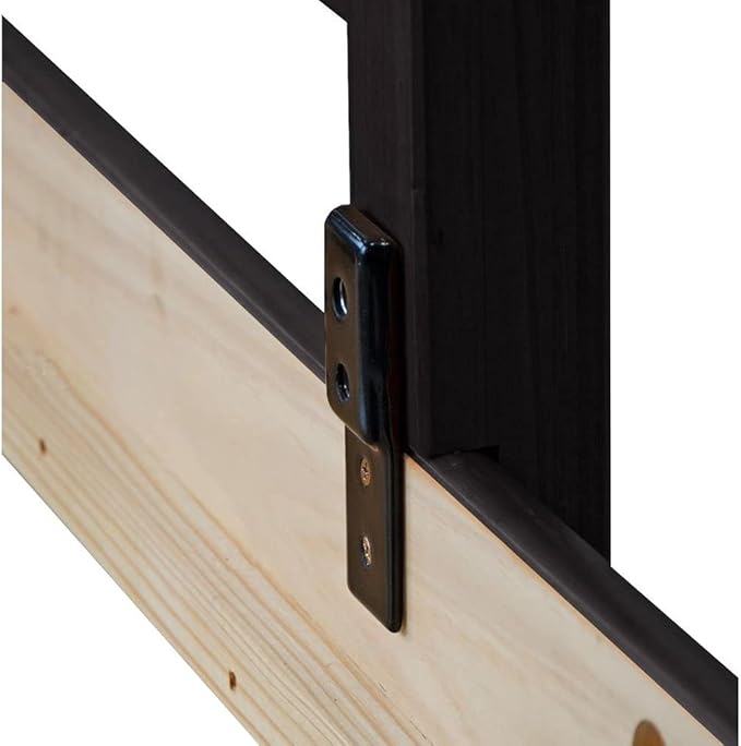 Safety Guard Rail for Baby, Kids, and Children - Solid Wood Safety Bed Rail for Toddlers - Easy Installation - Premium Protection for Bunk, Twin, Full, Queen and King Size Beds - (Graphite Grey)