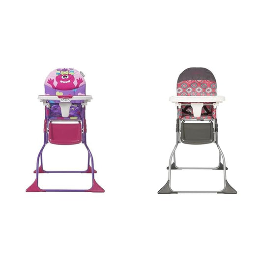 Cosco Simple Fold Deluxe High Chair, Monster Shelley & Simple Fold High Chair, Posey Pop