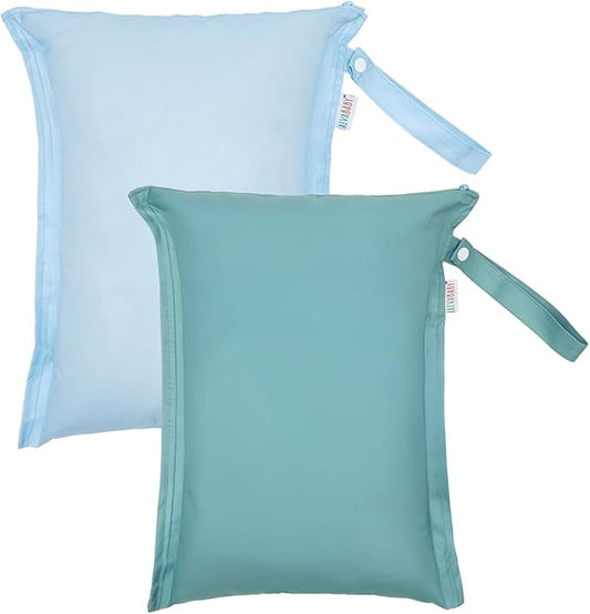 ALVA Waterproof Leakproof Wet Dry Bag 2-Pack | Reusable for Swim, Baby Clothes, Diapers & Travel 2LK01