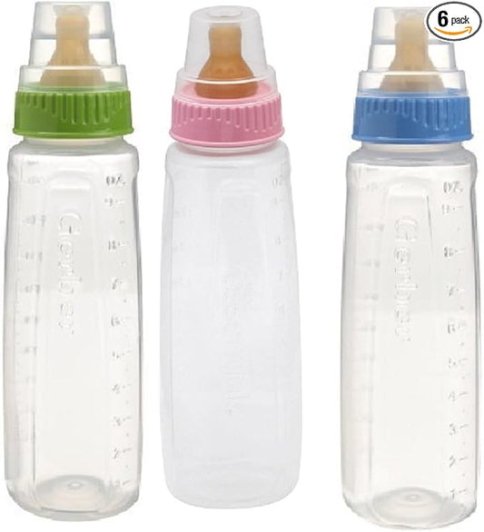 Clearview Plastic 9 oz Bottle Nurser, Color May Vary 1 Count (6 Pack)