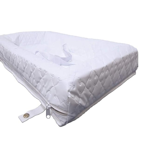 Rumble Tuff Zipped Contour Changing Pad, White, Compact