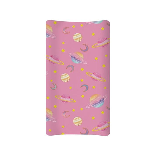 Planet Changing Pad Cover for Baby Girls Comfy Soft Diaper Change Table Pad Covers Lightweight Breathable Changing Pads Sheets Cover