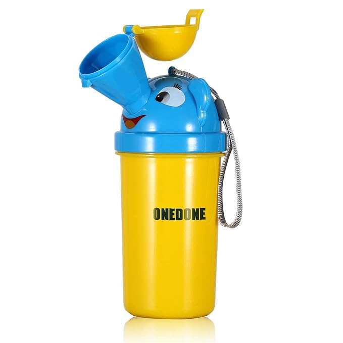 ONEDONE Portable Baby Child Potty Urinal Emergency Toilet for Camping Car Travel and Kid Potty Pee Training (boy)