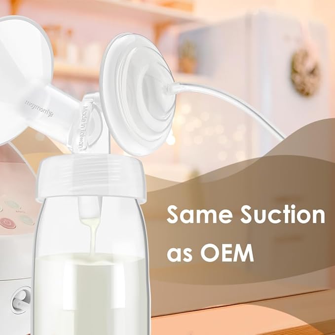 Maymom Pump Part Compatible with Spectra S1,S2 Spectra 9 Plus Breastpump; Incl Wide Mouth Flange (Two flange-22mm. Flange) Not Original Spectra Flange; Not Spectra Baby USA Parts