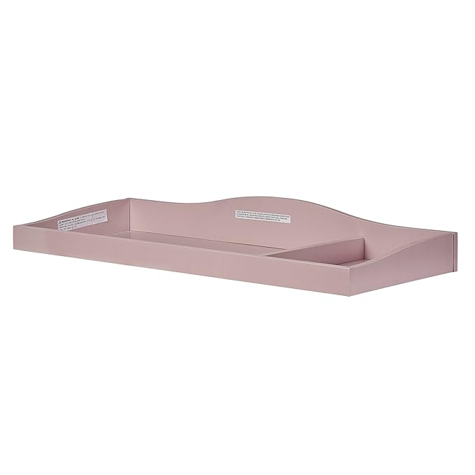 Evolur Aurora Change Tray I Lasting Quality I Intricate Ribbon Bow Scrollwork, Dusty Rose