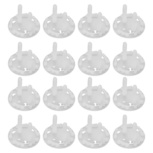 Fielect Outlet Plugs Covers 30Pcs Childproof Outlet Covers Protectors EU Electric Socket Cover Electrical Protector 2-Pin Transparent