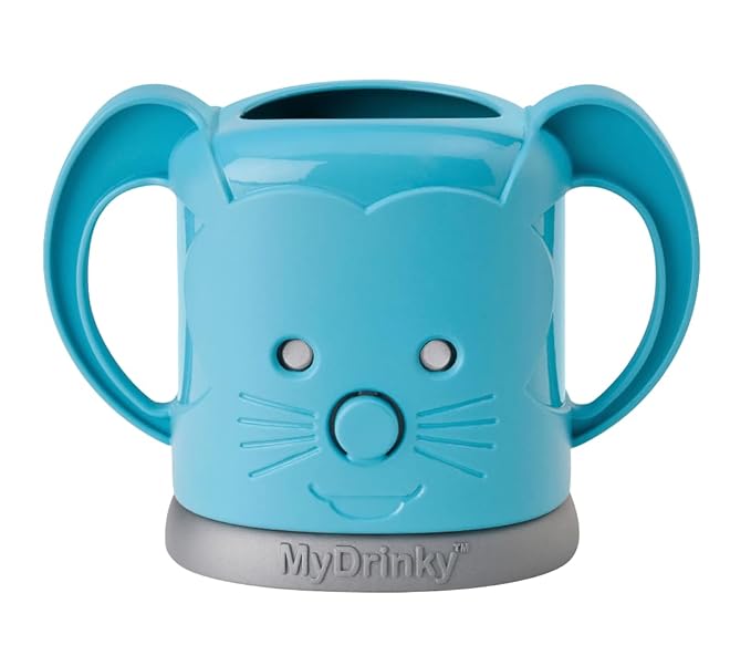 InchBug MyDrinky Pouch Holder No Squeeze, Reusable Drink Holder for Kids, Toddler and Babies | BPA-Free & Squeeze-Proof for Juice Boxes, Food Pouches | Dishwasher Safe, Aqua