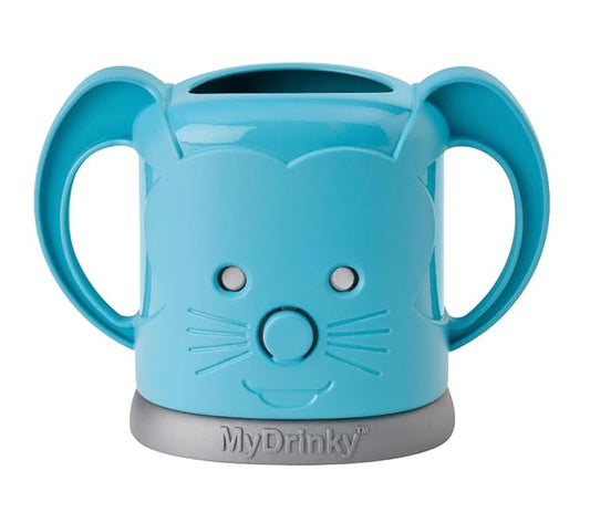 InchBug MyDrinky Pouch Holder No Squeeze, Reusable Drink Holder for Kids, Toddler and Babies | BPA-Free & Squeeze-Proof for Juice Boxes, Food Pouches | Dishwasher Safe, Aqua