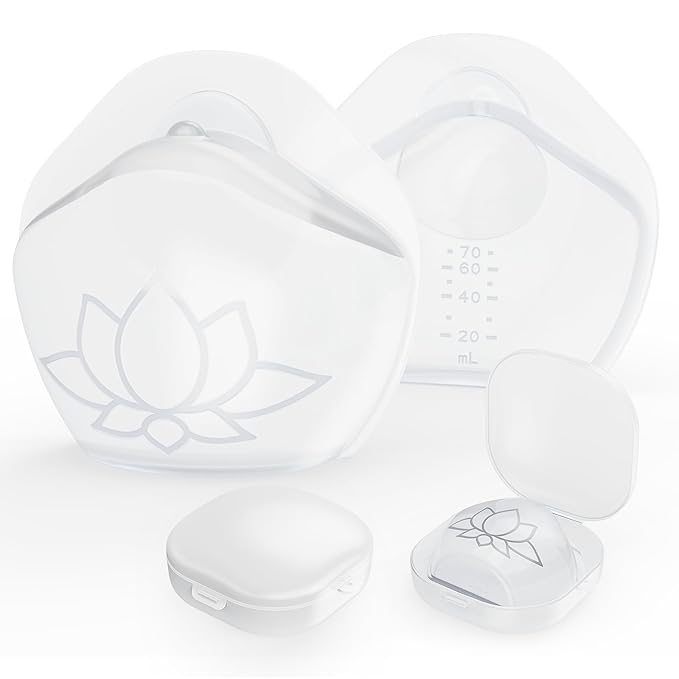 Milk Collectors for Breastfeeding Breast Milk Collector Milk Catcher for BreastfeedingMilk Catcher for Breastfeeding Post Partum Essentials Breast Feeding Essentials (2.5oz/70ml, 2 Counts)