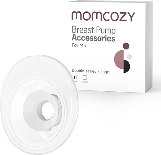 Momcozy M5 Double-Sealed Flange 24mm. Original M5 Breast Pump Replacement Accessories, 1PC (24mm)