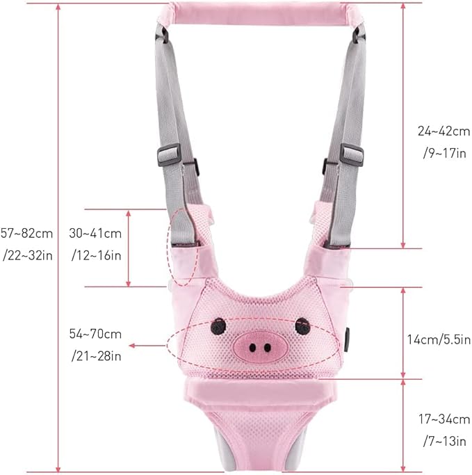 Baby Walking Helper, Adjustable Baby Walking Assistant Toddler and Walking Learning Helper Infant Walking Belt, Detachable Toddler Walking Harness for 6-36 Months Baby Infant Toddler Kids (B)