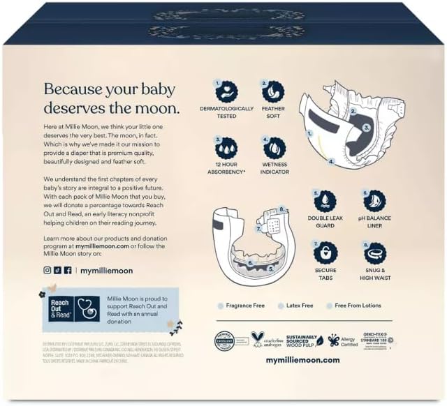 Generic Millie~ Moon Luxury Diapers - Size 2-96ct