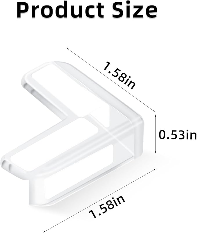 12 Pack Table Corner Protectors Clear Furniture Corner and Edge Guards Proofing Corner Protector Safety Bumpers to Cover Sharp Furniture & Table Edges Transparent Proof Corners L Shape Safety Covers