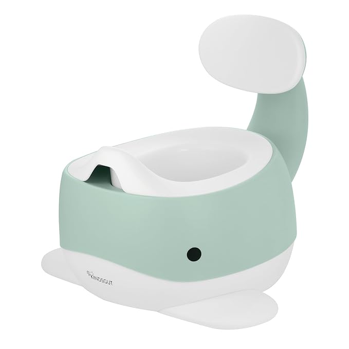 Kindsgut Whale Potty Training Toilet – Ergonomic Toddler Potty for Boys & Girls, Designed in Germany, Non-Slip & Easy Clean, Aquamarine