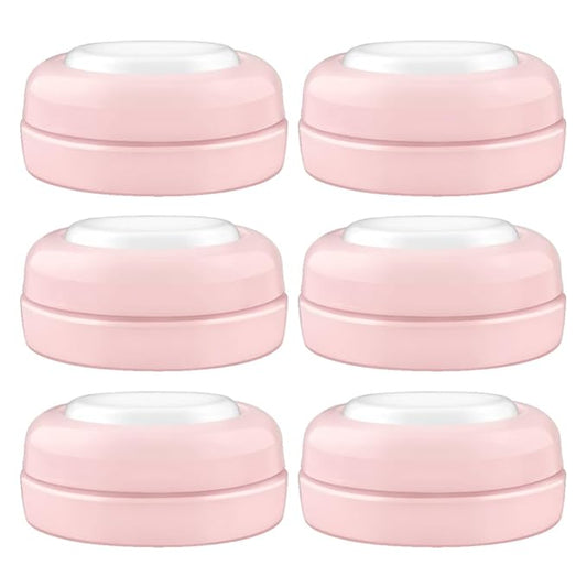 Maymom Screw Lids Aka Travel Caps with Rewritable Sealing Disc Compatible with Avent, Maymom Wide Mouth Bottles; Cap Replace Avent Natural Bottle Sealing Ring and Sealing Disc, 6pcs. (Pink)