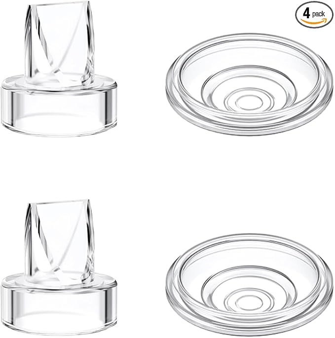 2pcs Duckbill Valves and 2pcs Silicone Diaphragm Compatible with Momcozy S12 Pro/S9 Pro Wearable Breast Pump Accessories,Mom Cozy Breast Pump Replacement Accessories