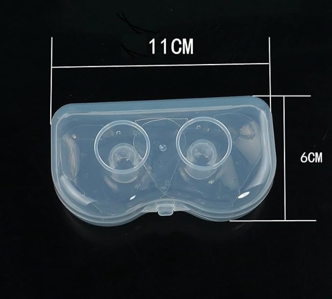 Nipple Shields for Nursing Newborn for Women Breastfeeding Baby Premium Contact Nippleshield for with Latch Difficulties or Flat or Inverted Nipples Clear (20mm/0.78inch, 4, Count)