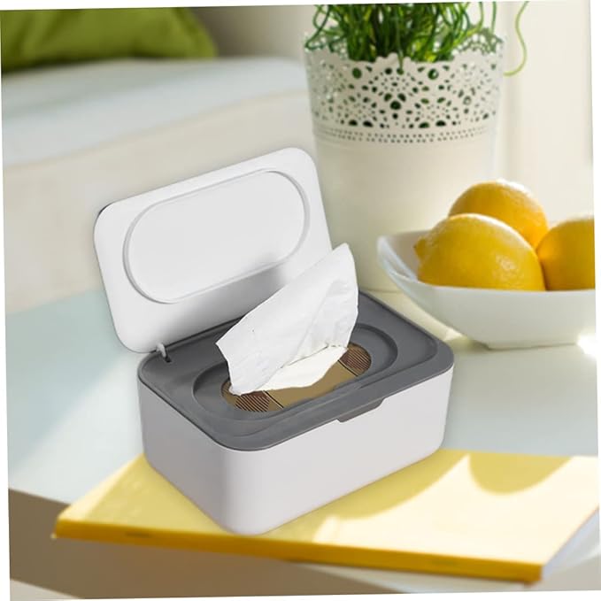 Wet Wipes Dispenser Tissue Napkins Storage Boxes Case Holder Diaper Wipes Container for Baby Gray