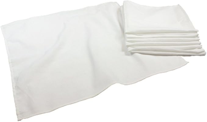 OsoCozy Bleached Birdseye Flat Cloth Diapers (6 Pack) - 27 x 27 Inches, One-Layer Flat Cloth Baby Nappies Made of Soft, Durable 100% Birdseye Weave Cotton…
