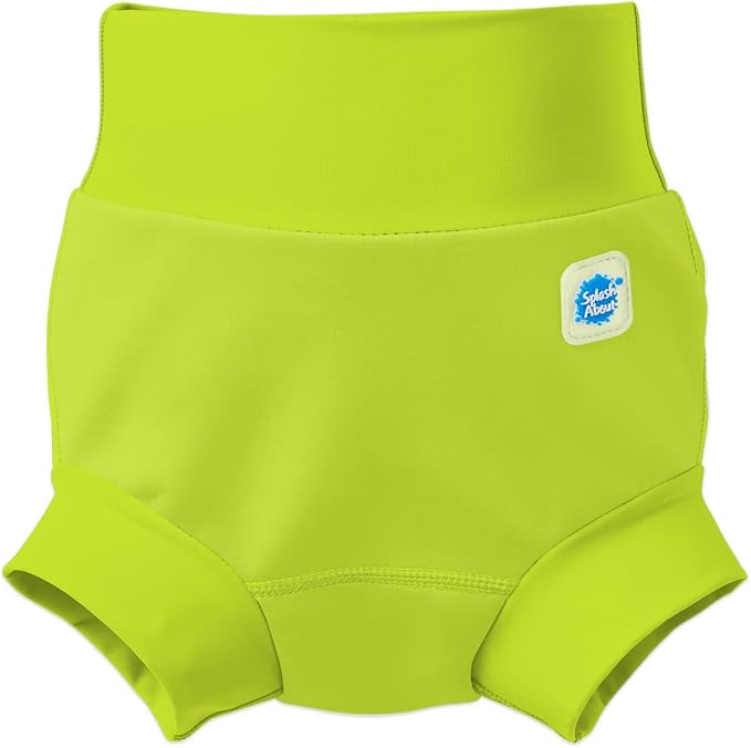 Splash About Happy Nappy Swim Diaper, Neon Lime, 3-6 Months